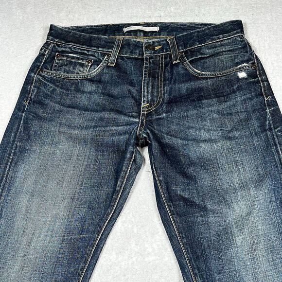 Vince Jeans Mens Size 30 Blue Distressed Straight Leg Denim USA Classic Pockets - Picture 2 of 11